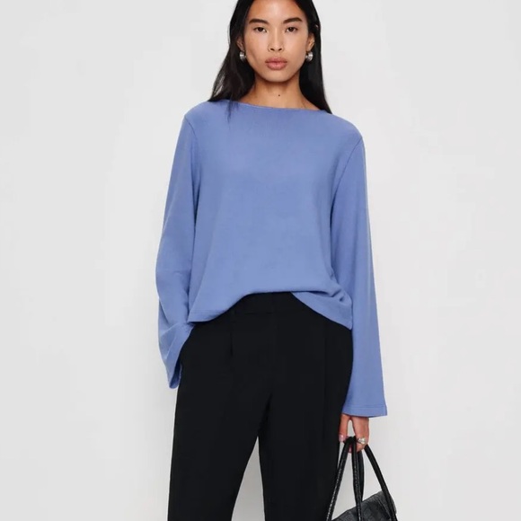 Reformation Tops - REFORMATION Eternity Knit Top Neptune Blue